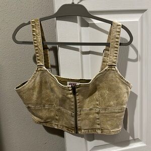 Guess originals aged denim bustier